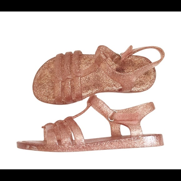 BABYGAP TG Jelly Sandals/Shoes Rose Gold Girl Size 9 - Picture 4 of 9